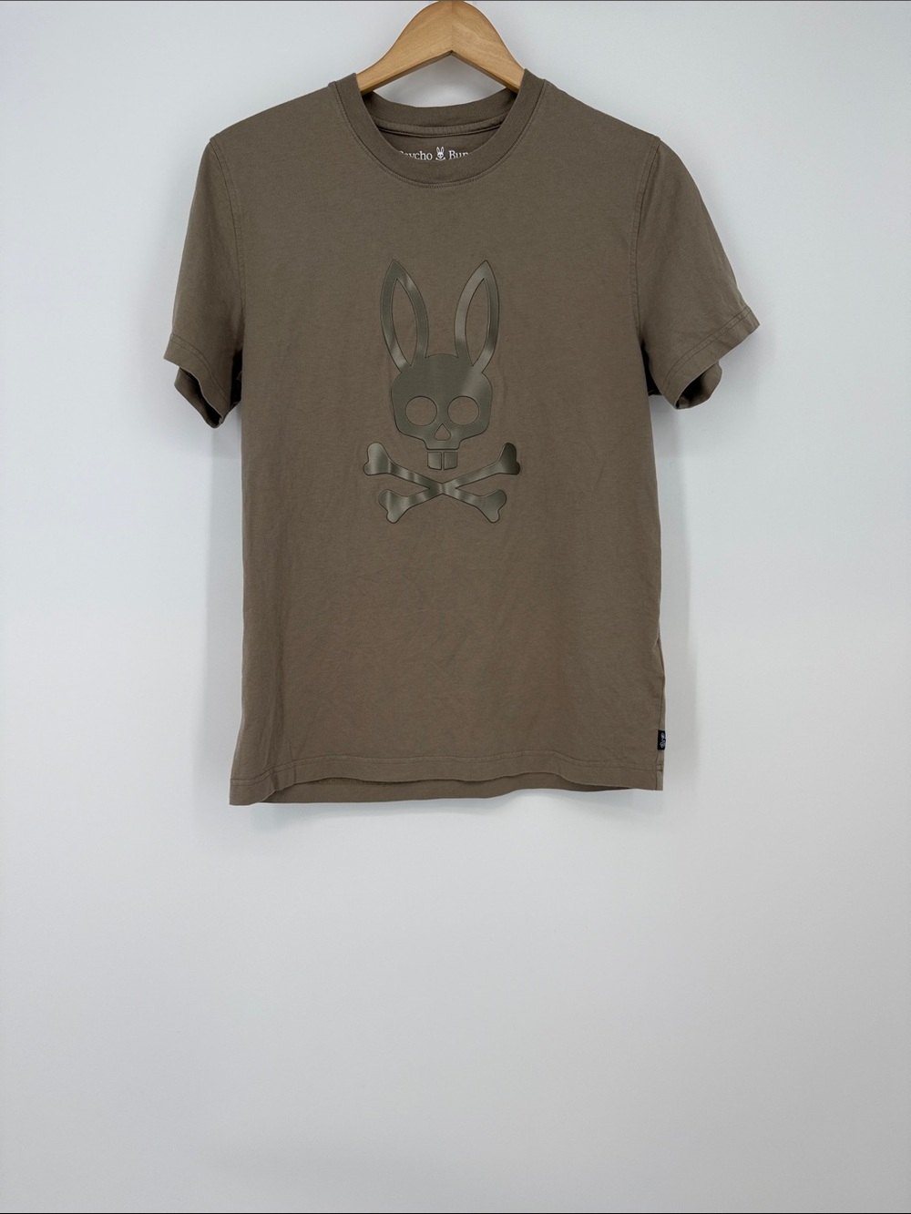 Psycho Bunny Taupe Graphic Logo Tee